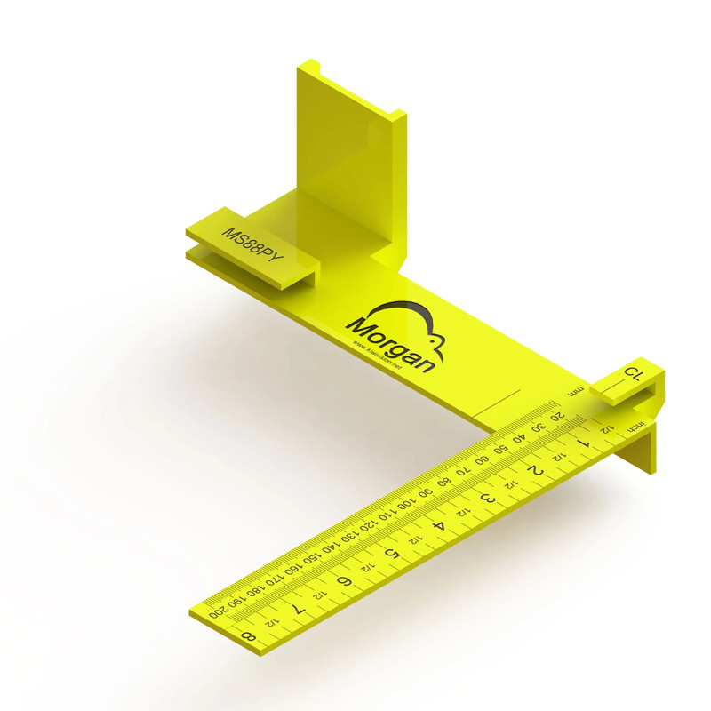 Morgan Square - Plastic - 8" x 8" - Color:Yellow